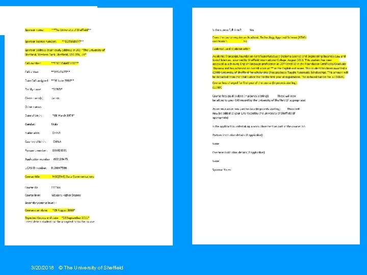 3/20/2018 © The University of Sheffield 