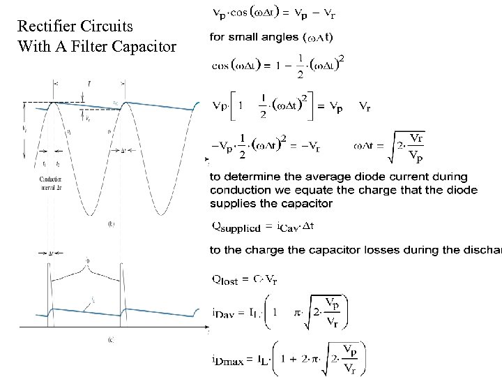 Rectifier Circuits With A Filter Capacitor 