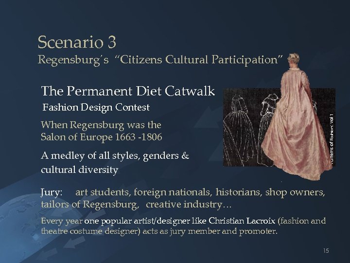 Scenario 3 Regensburg´s “Citizens Cultural Participation” The Permanent Diet Catwalk Patterns of Fashion: Vol