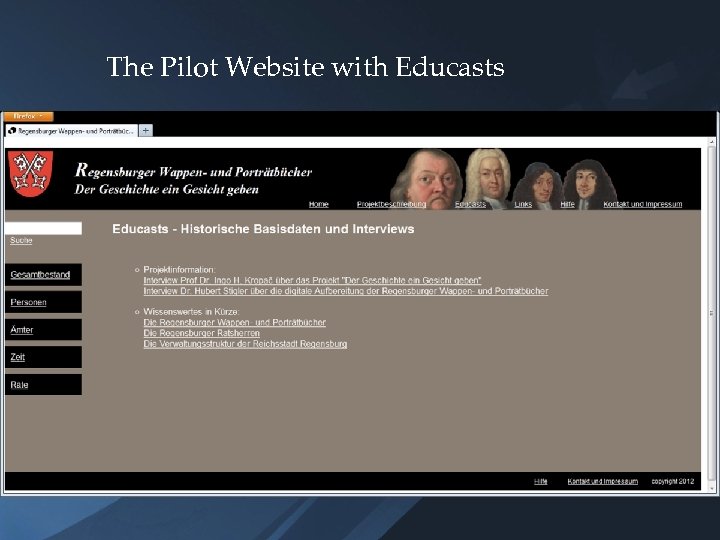 The Pilot Website with Educasts 