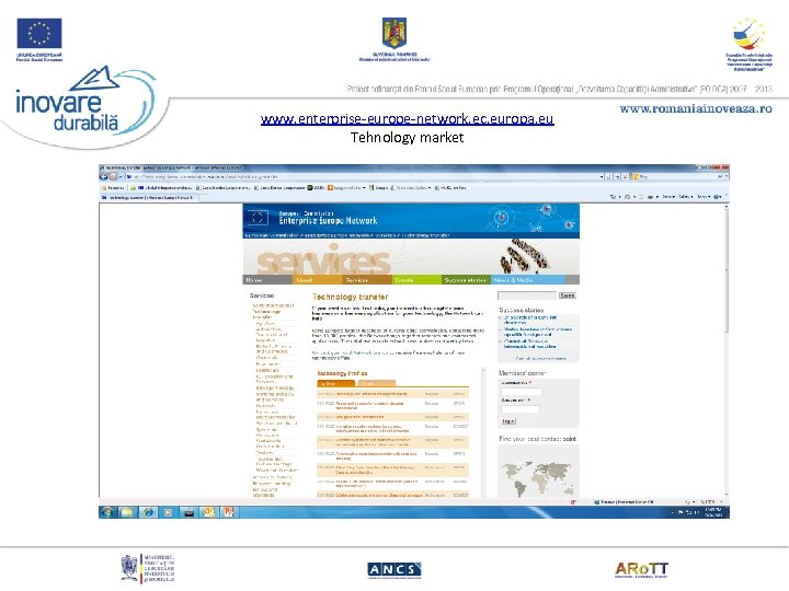 www. enterprise-europe-network. ec. europa. eu Tehnology market 