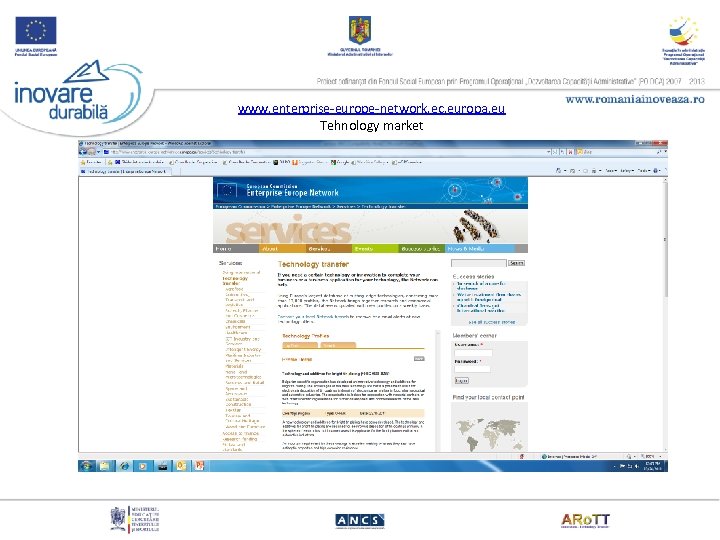 www. enterprise-europe-network. ec. europa. eu Tehnology market 