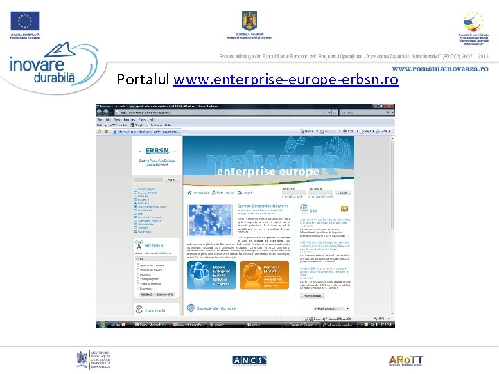 Portalul www. enterprise-europe-erbsn. ro 