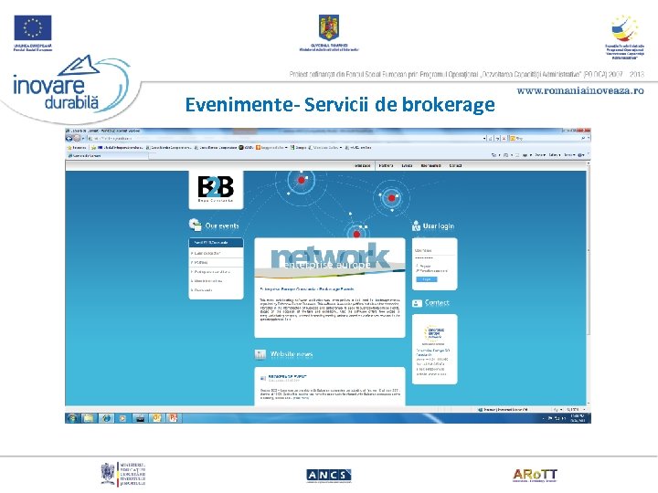 Evenimente- Servicii de brokerage 