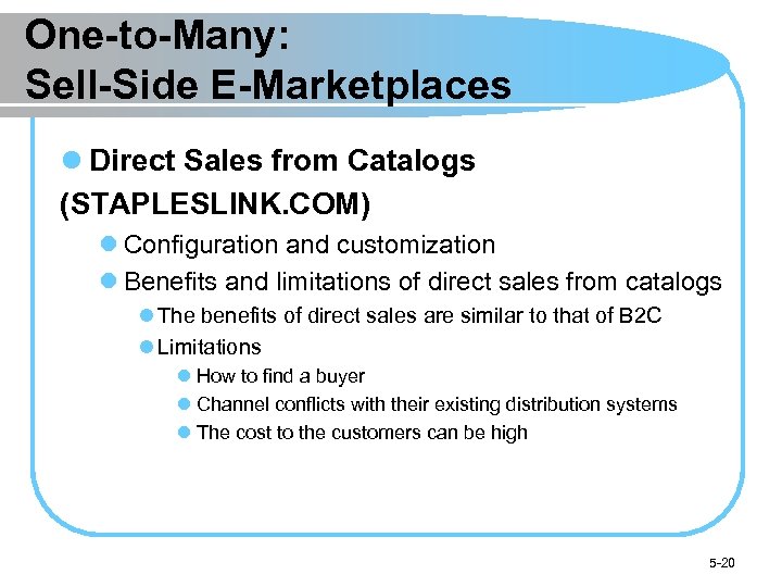 Chapter 5 B 2 B Learning