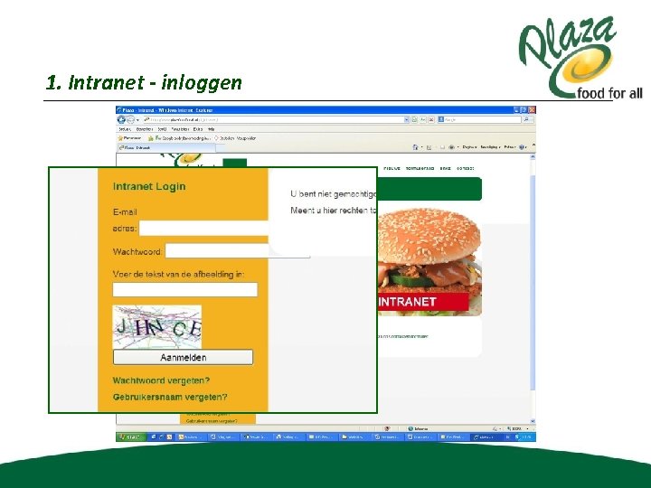 1. Intranet - inloggen 