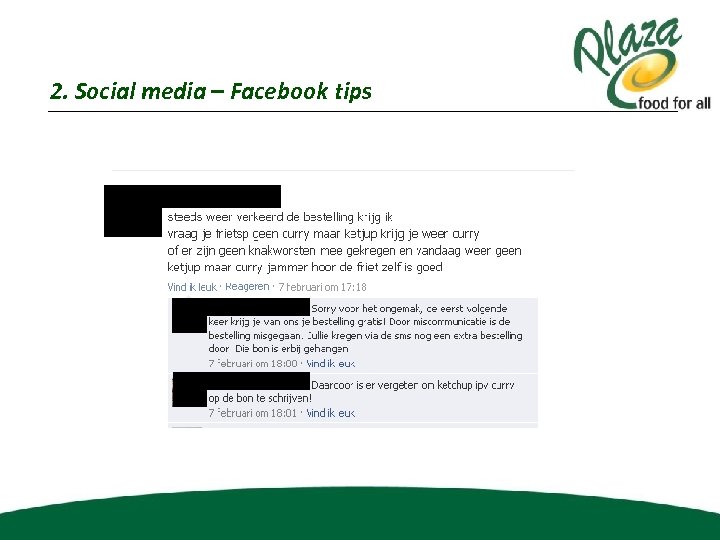 2. Social media – Facebook tips 