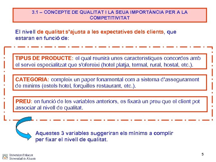 3. 1 – CONCEPTE DE QUALITAT I LA SEUA IMPORTÀNCIA PER A LA COMPETITIVITAT