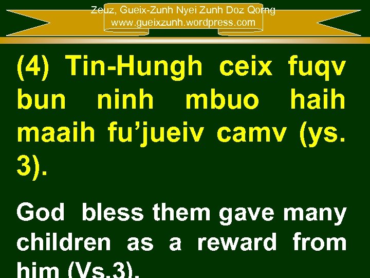 Zeuz, Gueix-Zunh Nyei Zunh Doz Qorng www. gueixzunh. wordpress. com (4) Tin-Hungh ceix fuqv