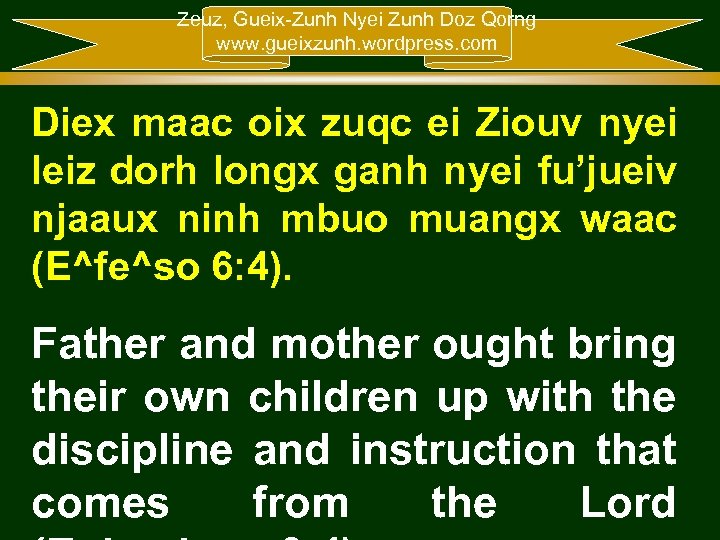 Zeuz, Gueix-Zunh Nyei Zunh Doz Qorng www. gueixzunh. wordpress. com Diex maac oix zuqc