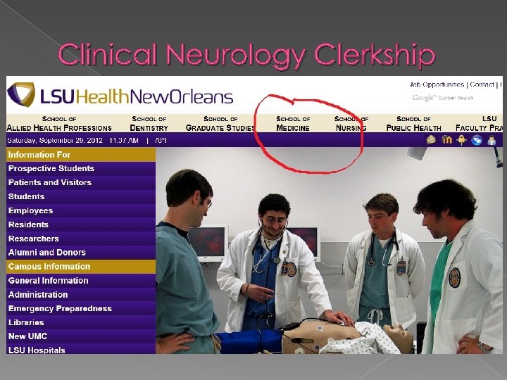 Clinical Neurology Clerkship 