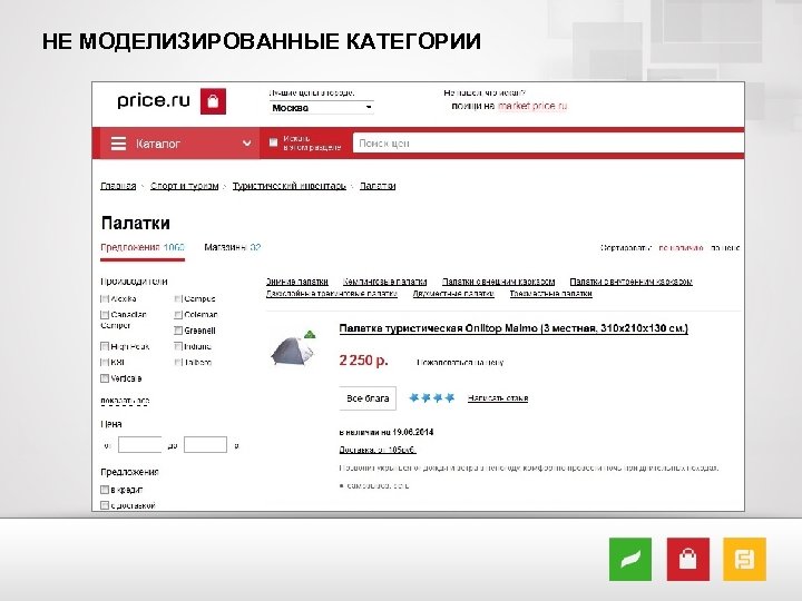 НЕ МОДЕЛИЗИРОВАННЫЕ КАТЕГОРИИ 