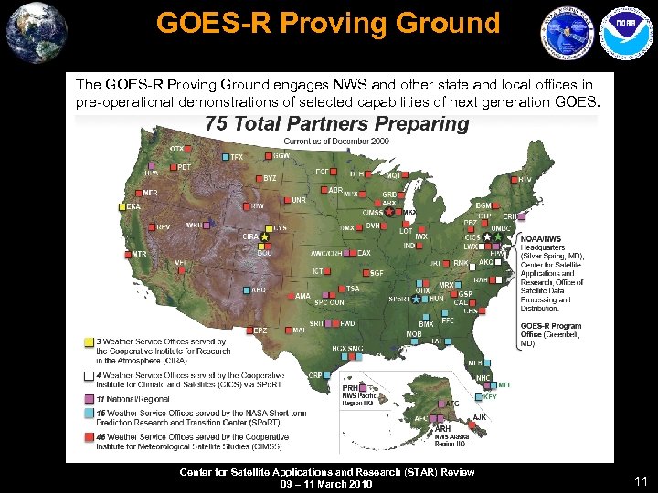 GOES-R Proving Ground The GOES-R Proving Ground engages NWS and other state and local
