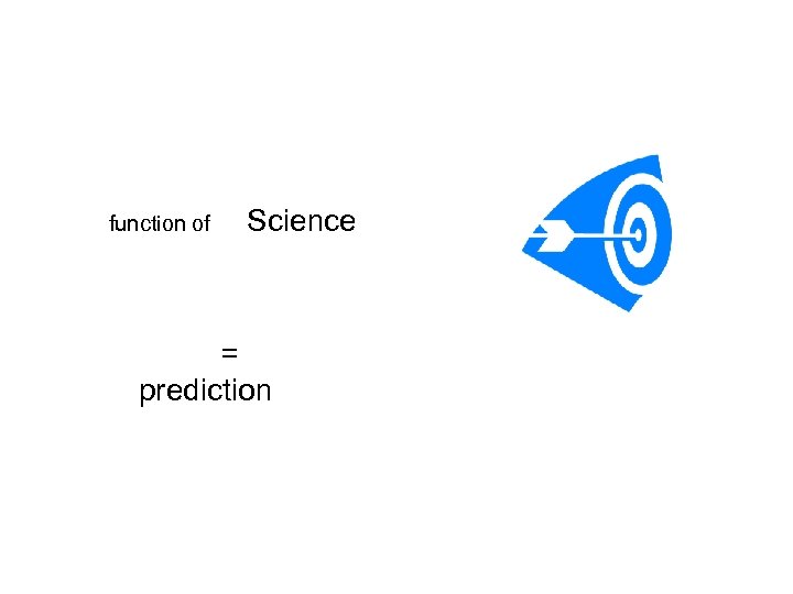 function of Science = prediction 