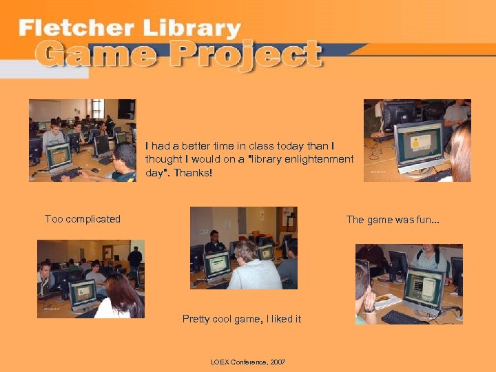 I had a better time in class today than I thought I would on