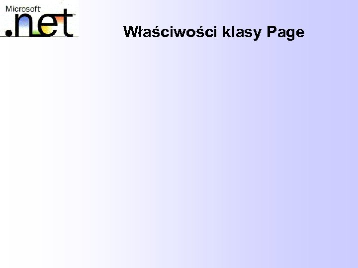 Właściwości klasy Page 