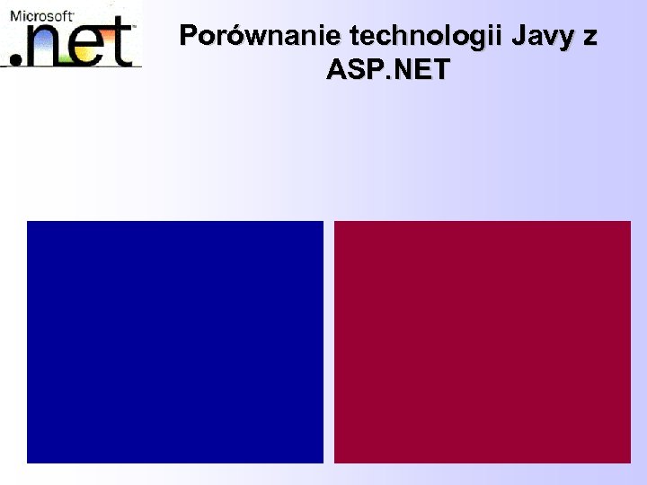 Porównanie technologii Javy z ASP. NET 