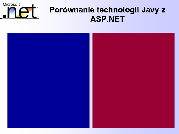 Porównanie technologii Javy z ASP. NET 