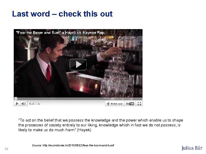 Last word – check this out “To act on the belief that we possess