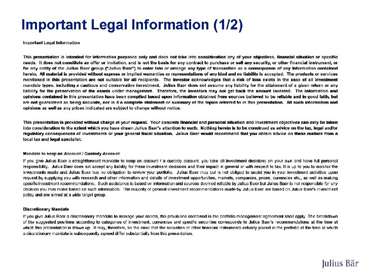 Important Legal Information (1/2) 38 
