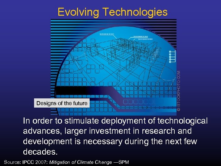 Designs of the future © ISTOCKPHOTO. COM Evolving Technologies In order to stimulate deployment