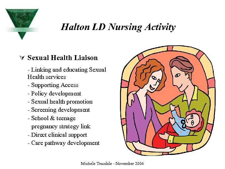 Halton LD Nursing Activity Ú Sexual Health Liaison - Linking and educating Sexual Health