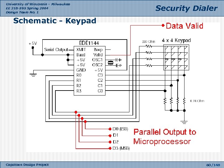 University of Wisconsin – Milwaukee EE 318 -595 Spring 2004 Design Team No. 1