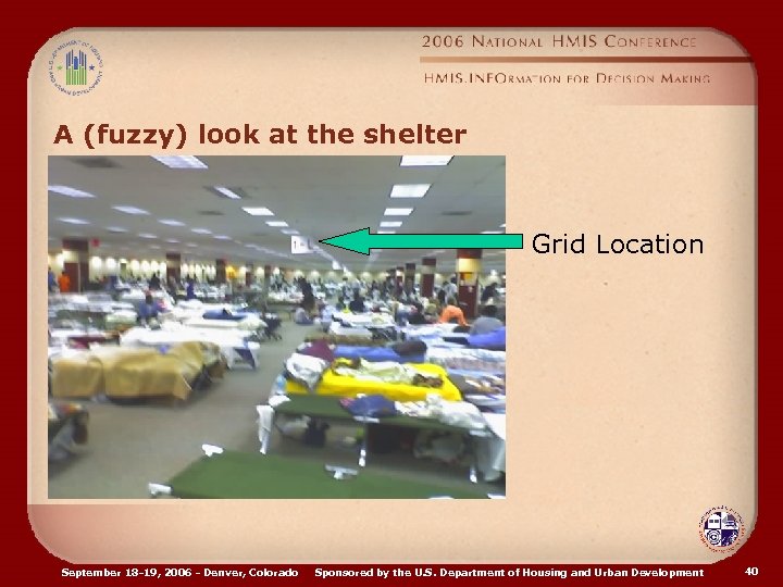 A (fuzzy) look at the shelter Grid Location September 18 -19, 2006 - Denver,