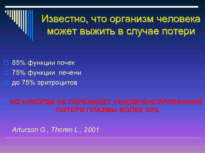 Известно, что организм человека может выжить в случае потери o 85% функции почек o