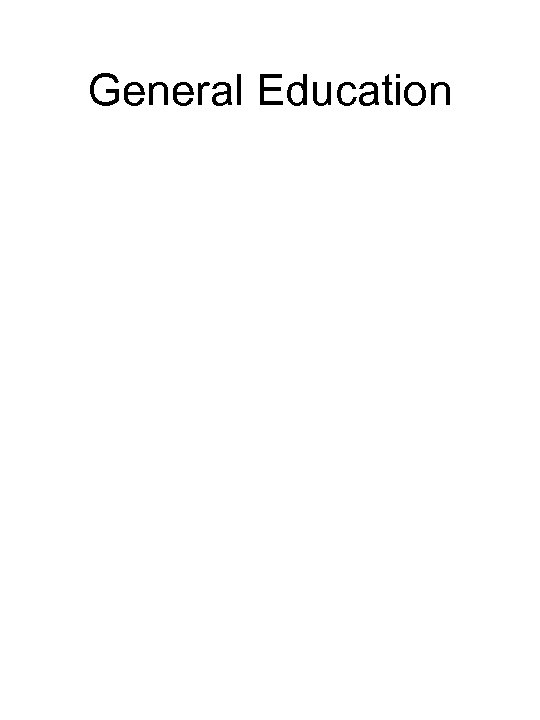 General Education 