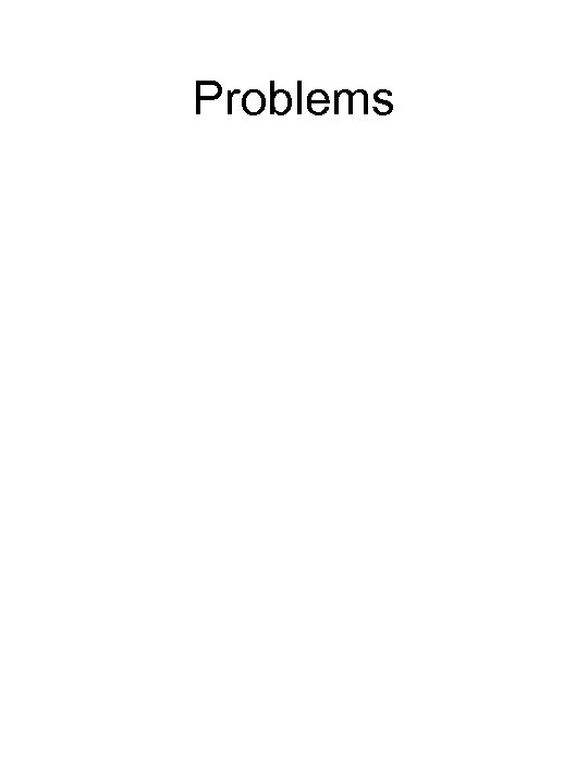 Problems 