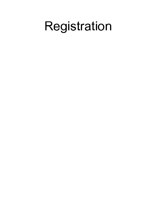 Registration 