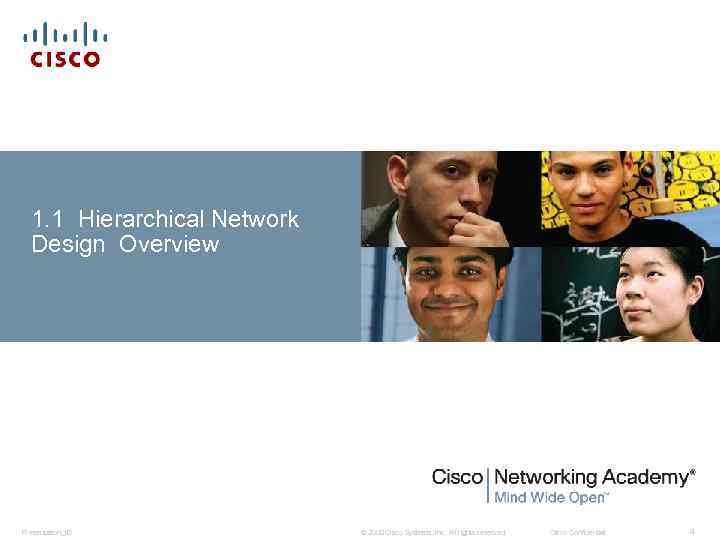 1. 1 Hierarchical Network Design Overview Presentation_ID © 2008 Cisco Systems, Inc. All rights