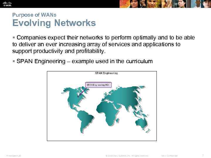 Purpose of WANs Evolving Networks § Companies expect their networks to perform optimally and