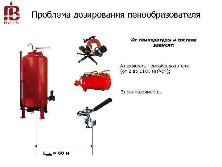 Схемы дозирования пенообразователя