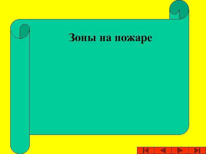 Зоны на пожаре 