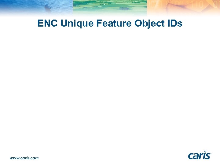 ENC Unique Feature Object IDs 