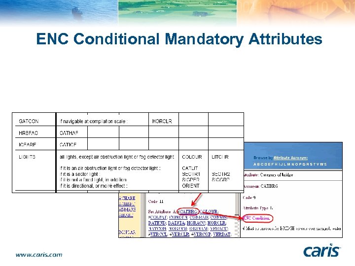 ENC Conditional Mandatory Attributes 