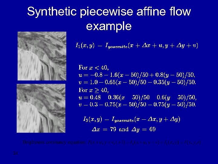 Synthetic piecewise affine flow example 34 