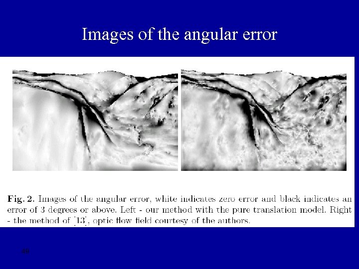 Images of the angular error 49 