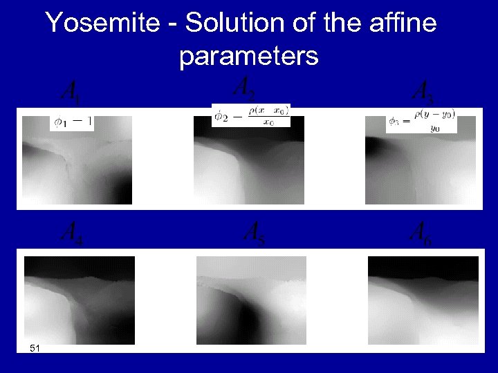 Yosemite - Solution of the affine parameters 51 