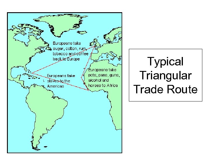 Typical Triangular Trade Route 