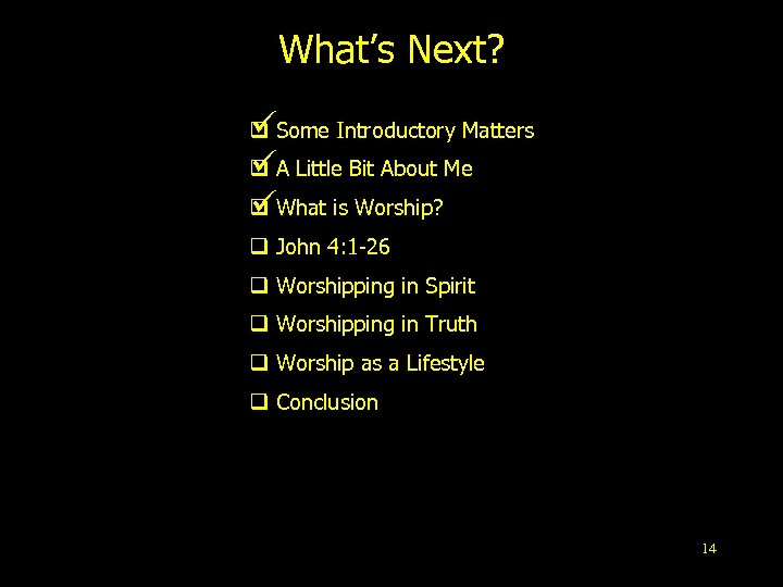 What’s Next? q Some Introductory Matters q A Little Bit About Me q What