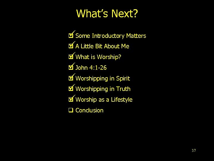 What’s Next? q Some Introductory Matters q A Little Bit About Me q What