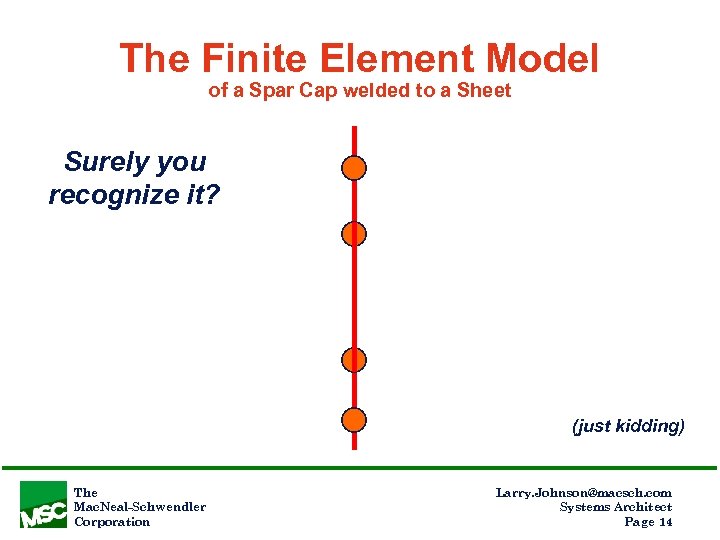 The Finite Element Model of a Spar Cap welded to a Sheet Surely you