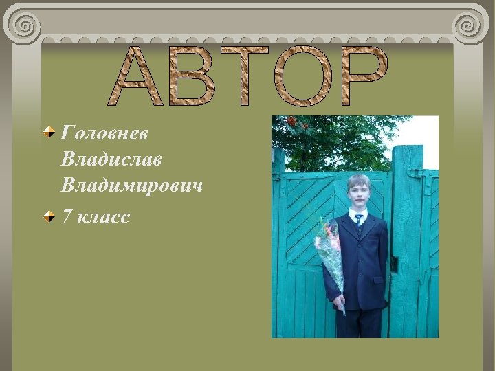 Головнев Владислав Владимирович 7 класс 