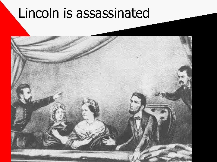 Lincoln is assassinated 