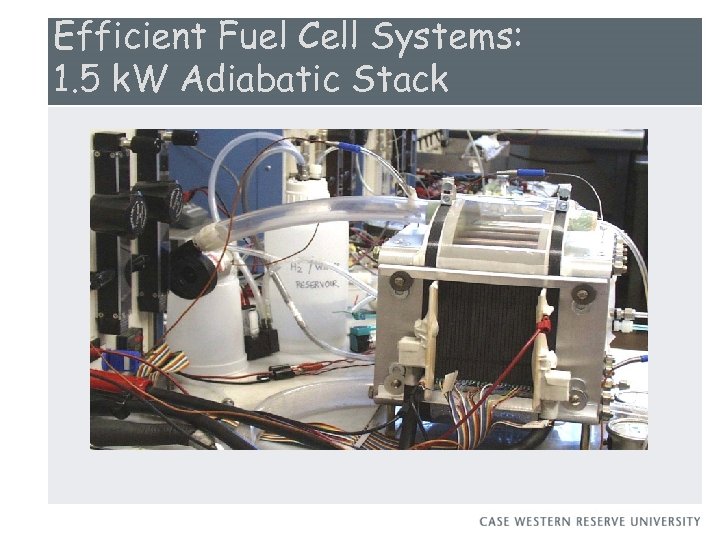Efficient Fuel Cell Systems: 1. 5 k. W Adiabatic Stack 