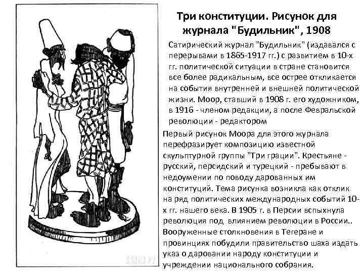 Три конституции. Рисунок для журнала 