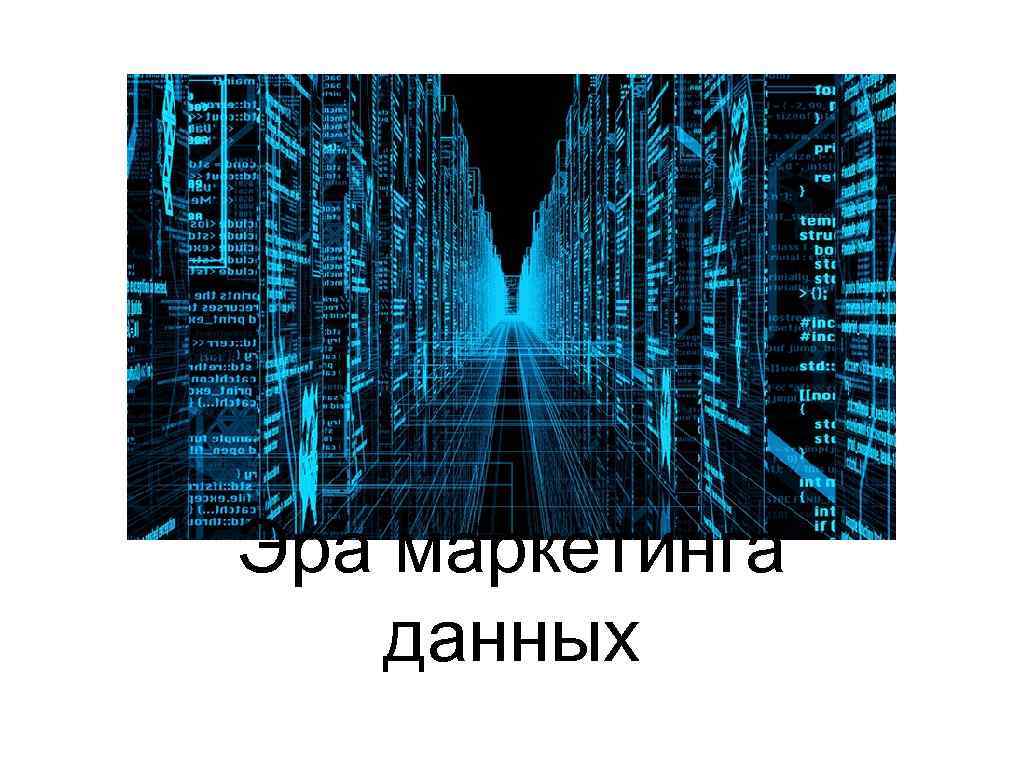 Эра маркетинга данных 